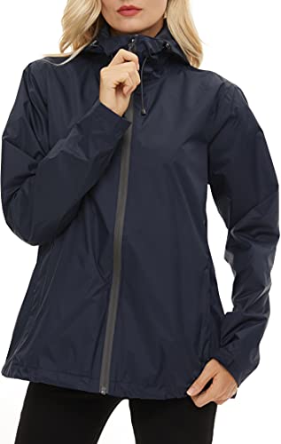 Image of Women's Rain Jacket Lightweight Waterproof Raincoat