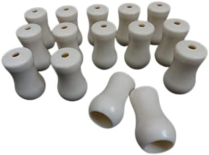 15 QTY: Alabaster Plastic Cord Tassel/Cord Drops/Pull End for Blinds or Shades
