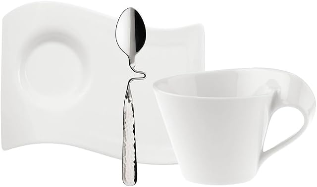 Villeroy & Boch New Wave zestaw do espresso, 3 sztuki, Cappuccino