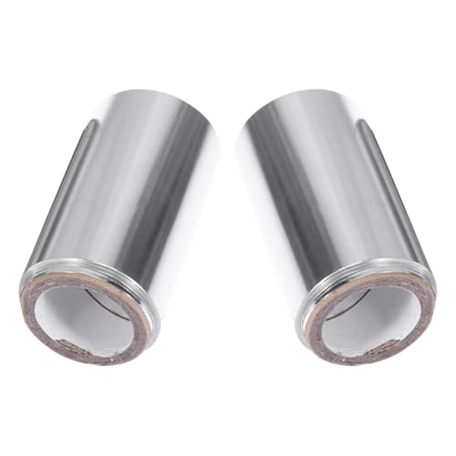 Genérico Papel de Aluminio para Permanente y Teñir Cabello 2 Rollos Tamaño Estándar Herramienta Térmica para Salón y Uso Doméstico en Aplicación de Mechas y Coloración