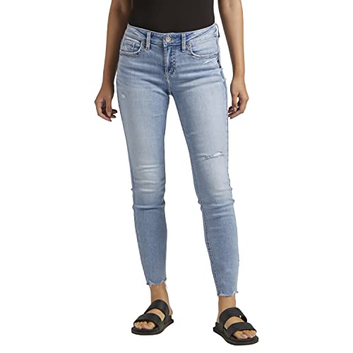 Silver Jeans Co. Women's Elyse Mid Rise Skinny Jeans