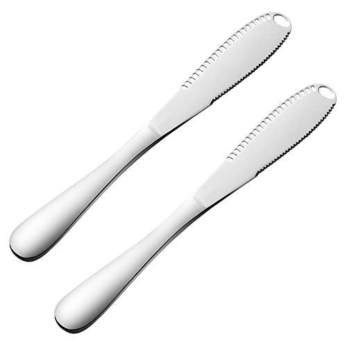 HANSWARE 3-in-1 Multi-Function Cheese & Butter Knife, Stainless Steel, Easy