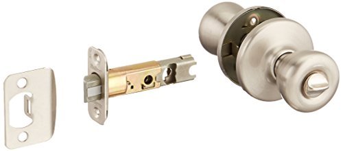 Bouton de porte Kwikset Tylo en nickel satiné pour la chambre