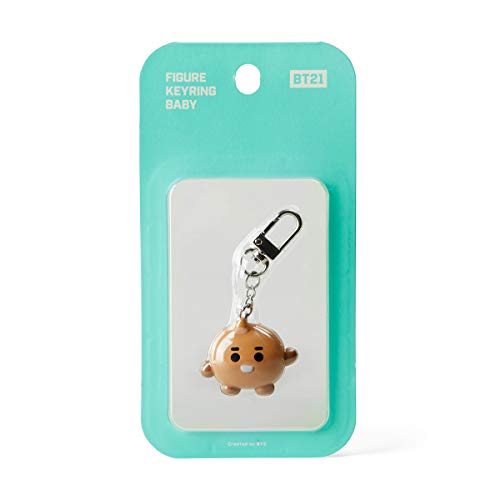 Bt21 Baby Series Shooky Character Cute Mini Figure Keychain Key Ring Bag Charm With Clip, Brown #TOP2