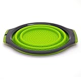 Starfrit Collapsible Colander - 3 Qt - Space Saver, Compact Storage - Heat Resistant - Efficient Draining - Dishwasher Safe