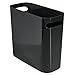 Price comparison product image mDesign Bathroom Bin - Bedroom Bin & Rubbish Bin For Bedrooms, Bathrooms, Home and Offices - Practical Waste Paper Bins - Black