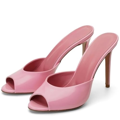 Sexy Women's Slippers Stiletto High Heels Mules Summer Party Shoes Outdoor Designer Peep toe Sandals Footwear
