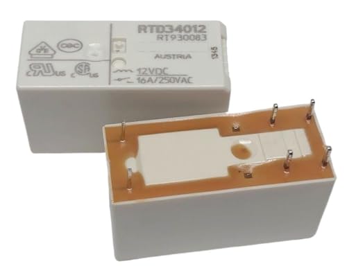 Relais RTH34012WG 12V Schrack miniature à 6 broches pour circuit imprimé