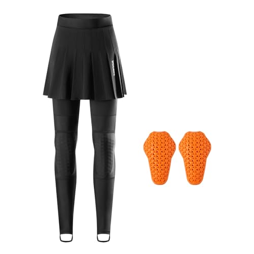 Lixada Pantalones de Motocross para Mujer, de Alta Transparencia, Reflectantes, CE2, Equipo de protección, Malla Transpirable, Ajuste Ajustado para Andar en Motocicleta, Pantalones de Motocross