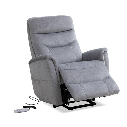 Sillón reclinable eléctrico plateado con cabecera articulada miniatura 4