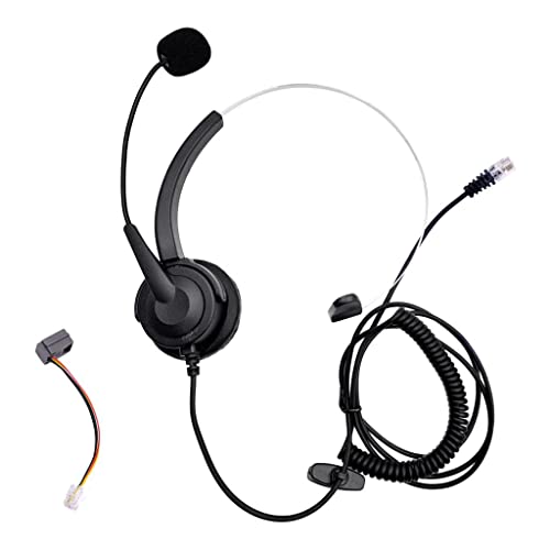 Teléfono con Auricular RJ11 para Call Center Negro miniatura 6
