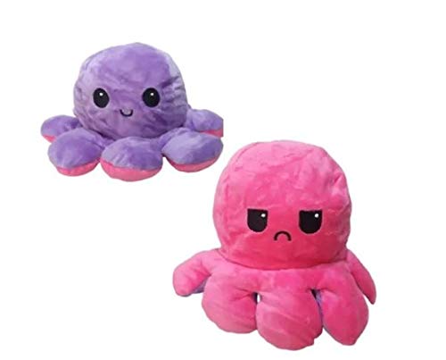 Kit 12 Pelúcia Tik Tok Polvo Reversível Humor Feliz E Bravo