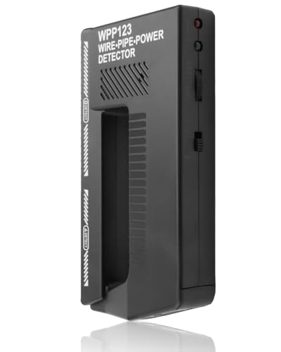 Wpp123 Wall Scanner, Handheld Electric Cable Power Detector with Alarm Cable Stud Pipe Detector for Wires and Pipes, High Sensitivity Metal Wire Detector for Walls Detect Floors Ceilings Wood