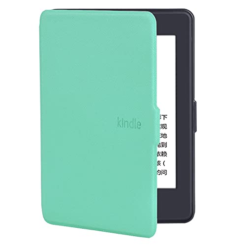 XYFCJK Estuche Anticaída para Kindle - Paperwhite 123 (6Th 7Th Gen) 2013 2015 Smart Cover, Slimshell PU Cuero Impermeable Business Case para Dp75Sd, E-Reader Accesorio, Mint, 6/7Th Gen