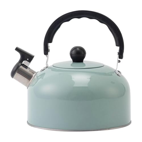 Avec sifflet - Avec sifflet pour poêle, sifflet pour poêle de 3 litres | Bouilloire d'eau résistante à la chaleur pour poêle, sifflet avec couvercle à bec, chaux