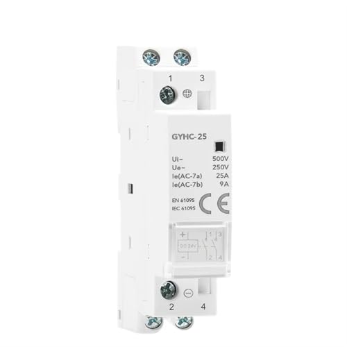 Contacteur domotique GYHC-25 2P 25A pour automatisation basse tension de maison connectée