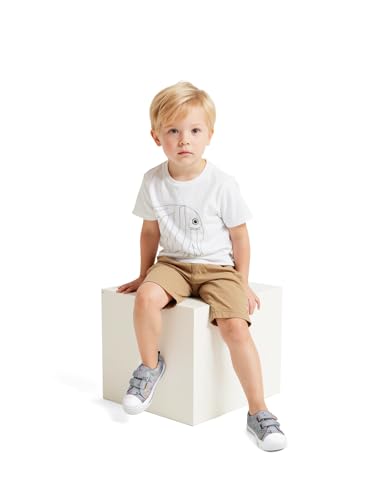 Image of K KomForme Toddler Boys & Girls Shoes Kids Canvas Sneakers with Cartoon Dual Hook and Loops