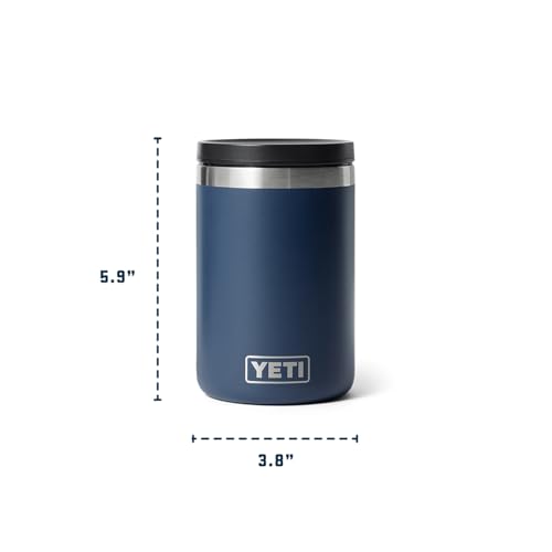 Image of YETI Rambler 16 oz Food Jar, Vacuum Insulated, Stainless Steel, With Airtight Lid, Rescue Red