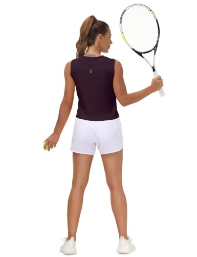 Image of THE GYM PEOPLE Women's Workout Tops in Ice Silk Quick Dry Sleeveless