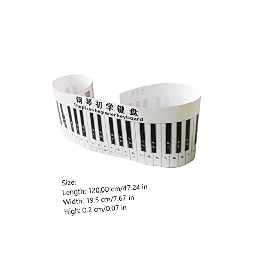 GREENADSCAPE Clavier de piano simulé claviers instrument Autocollants clavier autocollants de touches de piano clavier électronique piano enfant clavier de piano 3d autocollant piano PVC Black - Les Beatles, Paul McCartney, John Lennon, RIngo Starr, George Harrison GREENADSCAPE Clavier de piano simulé claviers instrument Autocollants clavier autocollants de touches de piano clavier électronique piano enfant clavier de piano 3d autocollant piano PVC Black – Image 6