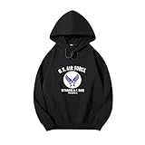 [ロニコン] パーカー メンズ レディース スウェットシャツ アーミーエアフォース U.S. ARMY AIR FORCE トレーナー プルオーバー フード付き 春秋服 ゆったり シンプル 3XL