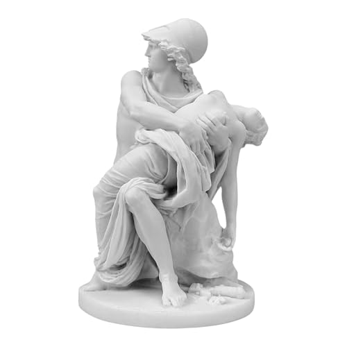 Statua di Marte e Venere – Scultura greca in marmo fuso divinità romana 19 cm | Fatto a mano in Grecia | Amore mitologico e arte di guerra