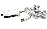  Htc - CHARGEUR ALLUME-CIGARE POUR iPHONE 5/6 BLANC, MFI, 1A