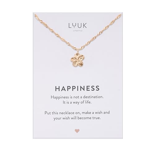Image of LUUK LIFESTYLE Adjustable Flower pendant necklace, 50cm sturdy thin chain, waterproof, non-tarnish, gift for women, holiday gifting, dainty trendy casual aesthetic (Gift Card)