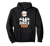 Donald Pump Bitcoin Funny Trump 2024 Crypto American Flag Pullover Hoodie