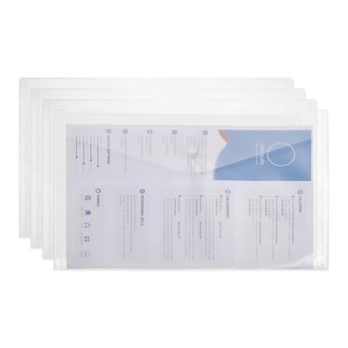 Sobres de plástico A4 transparentes PATIKIL para proteger folios de la humedad 5 carpetas