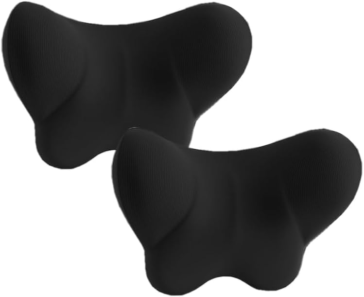 Softness Car Headrest Pillow for Peugeot 2008 2020-2023, 100% Memory Foam Ergonomic Design Fatigue Relief for Driving Traveling,B Black-2