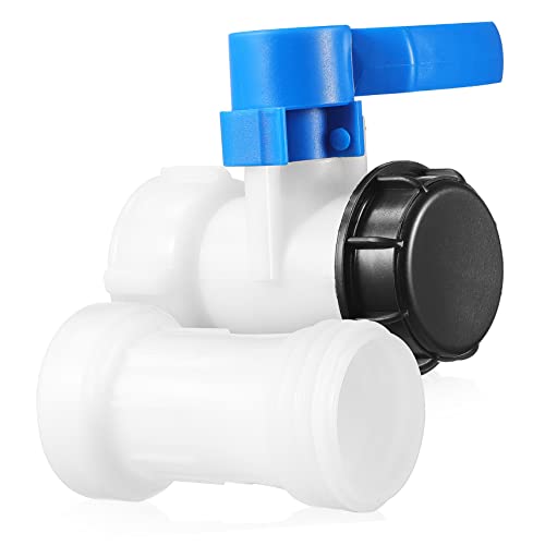 Adaptador de tanque plástico con válvula de control de salida tipo mariposa 2