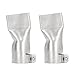 2Pcs 40mm Flat Welding Nozzle Wide Mouth Welding Gun Flat Nozzle for Welder Tool Stainless Steel Hot Air Heat Gun