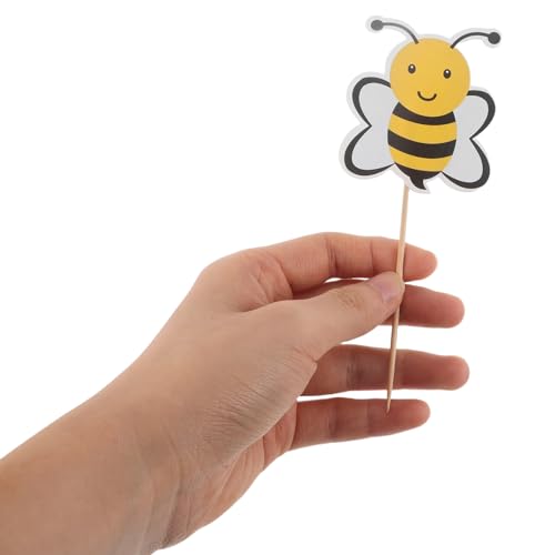 Decoración de tartas con palillos de abejas para pasteles festivos 4