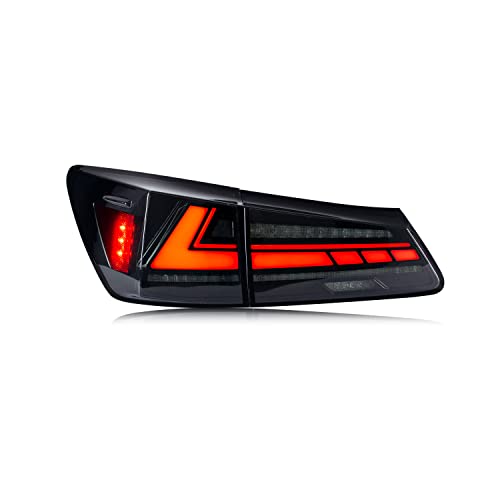 Inginuity Time Led Rgb Tail Lights For Lexus Is250 Is350 Isf F-Sport 2006-2013 Start-Up Animation Sequential Indicator App Control Bluetooth Control Colorful Rear Lamps Kit Assembly #TOP6