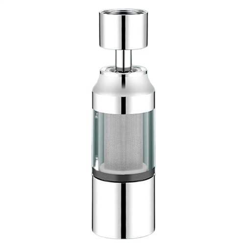 Filtro de grifo del lavabo de baño, grifo de filtro de agua del fregadero, Filtro de de fregadero de acero inoxidable 360 ​​Purificador giratorio, Aflentador de purificador de salida de agua, 3 modos
