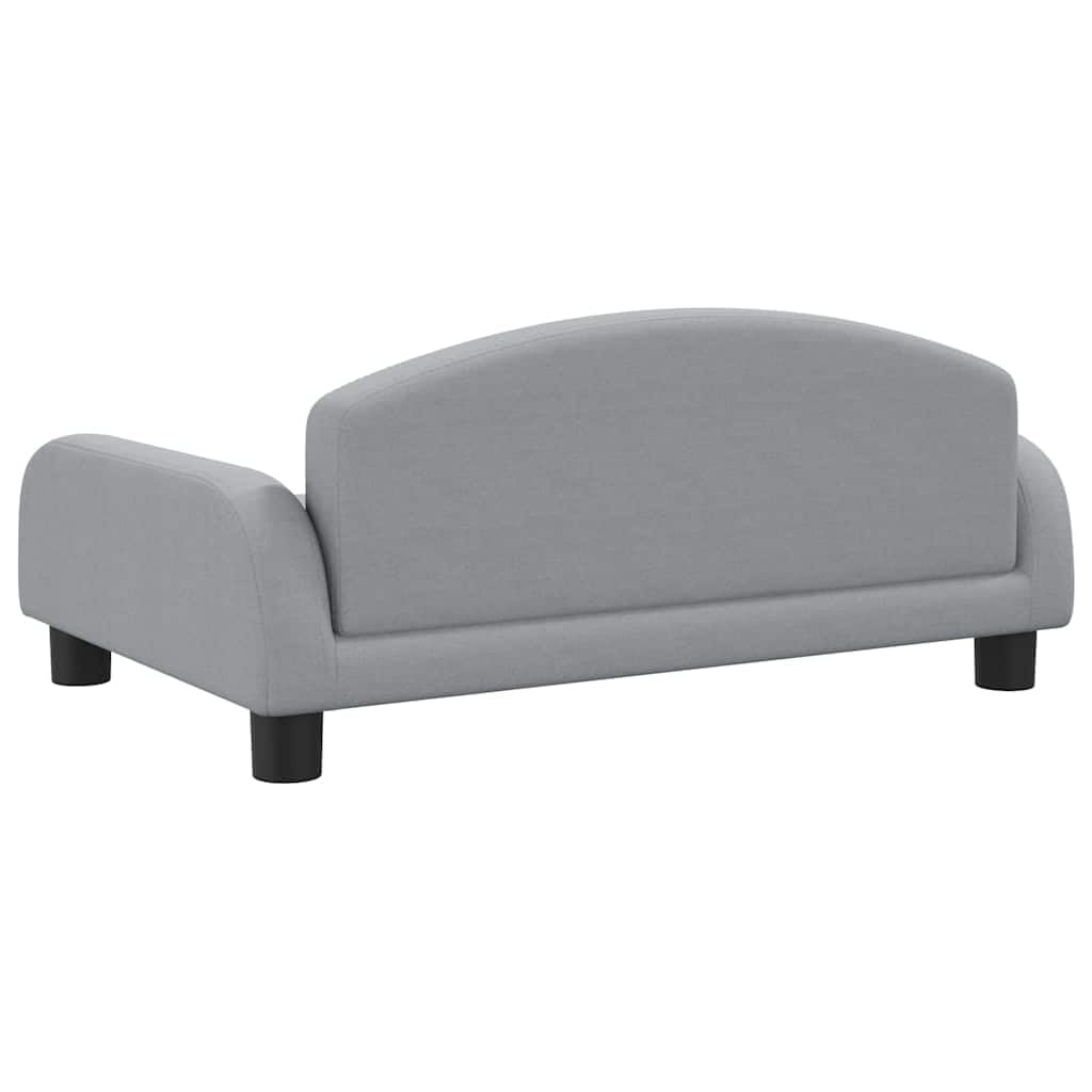 Sofá para perros de tela, gris claro, 70 x 45 x 30 cm, cama para perros | Sofá para mascotas resistente con marco de madera de pino y acolchado suave para tu salón.