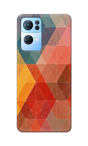 Image of Printed Hard Back Cover Case for Oppo Reno7 Pro 5G | Oppo Reno 7 Pro 5G Back Cover (Crumpled Design) -1111