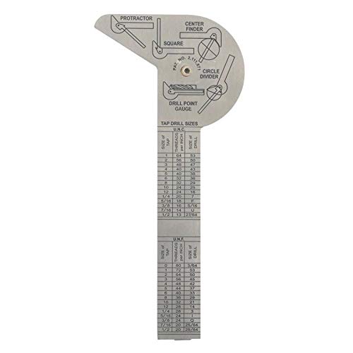 Multi Use Rule And Gauge Square Centre Finder Drill Point Gauge