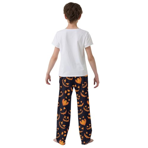 Halloween Demon Boys Long Pants Soft Trousers Elastic Waist Kids Lounge Bottoms with Pockets S-XL3
