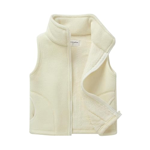 Image of Mud Kingdom Boys Girls Polar Fleece Vest Winter Thick Warm Outerwear Funny Cartoon