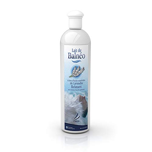 Camylle - Leche de Baño de Lavanda - Emulsión de Aceites Esenciales para Baños de Hidroterapia, Baños de Burbujas y Pediluvios - Relajante con aromas frescos y calmantes - 500ml