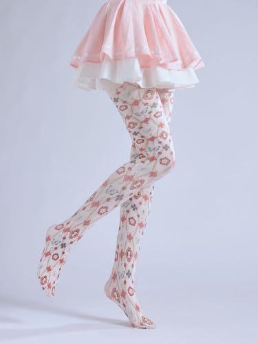 Image of Sahabowi Women's Sheer Tights, Digital Print Designs Stockings