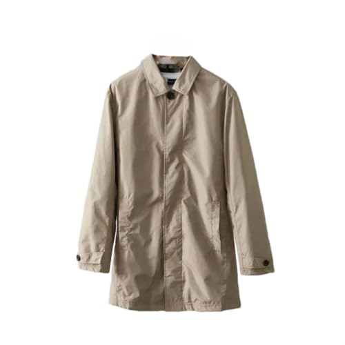 Veste décontractée mi-longue homme manteau affaires revers JXQXHCFS