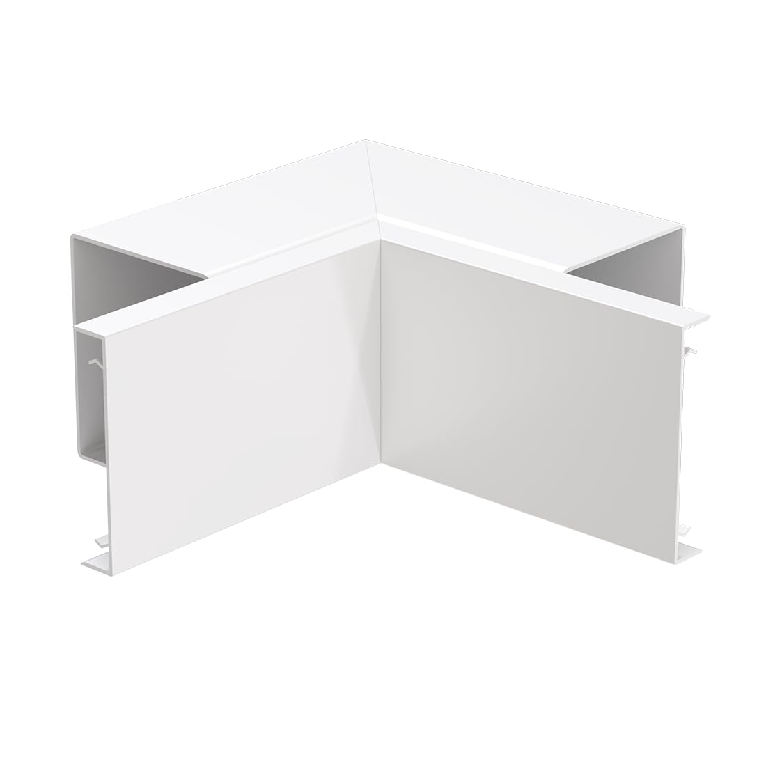 50mm x 50mm 2" x 2" PVC White Electrical Cable Cover Maxi Trunking + Bends (1 x 50mm x 50mm Internal Bend Only) โ image 1