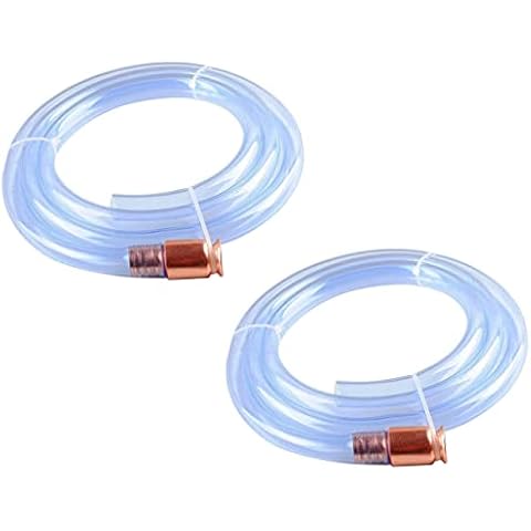 2 Pack 3/4" Gas Siphon Hose, Shaker Siphon for Gasoline/Fuel/Water Transfer, Safety Self Priming Hose 6ft Cover
