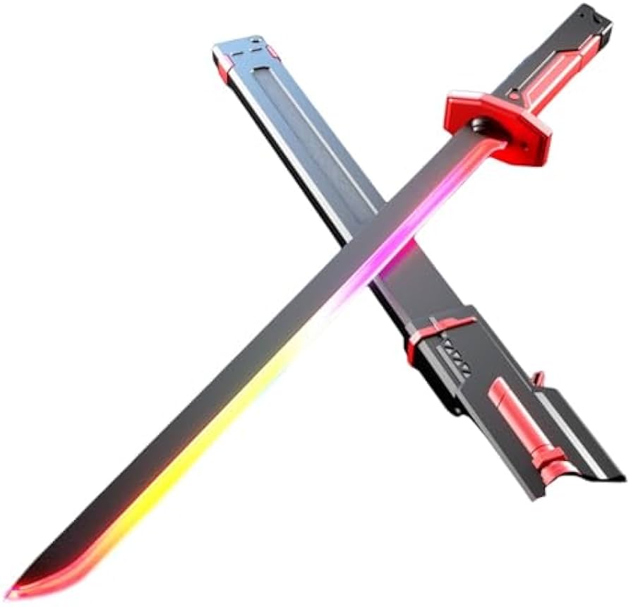 Amazon | AOUCN光るおもちゃ剣、ライトセーバー、火花と煙のエフェクト