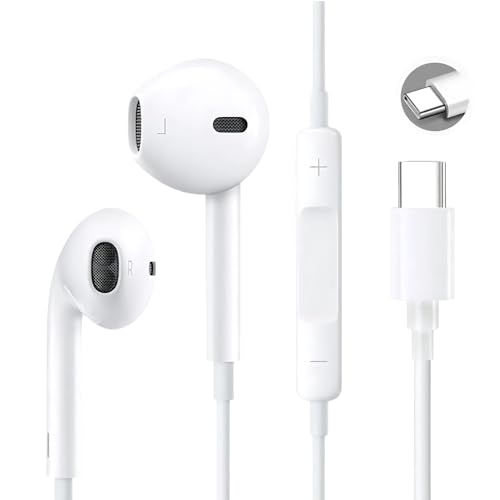 Fone de Ouvido Tipo C com Fio Compativel com Iphones, Android e A...
