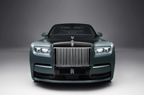 Image of SPITEN Exclusive Alloy Metal Pull Back Die-Cast Car 1:24 Rolls Royce Phantom Diecast Metal Pullback Toy Car with Openable Doors & Light, Music Boys Gifts Toys for Kids, Multicolor