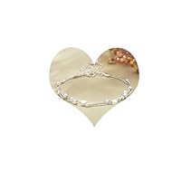 Générique Bracelet Argent Sterling Femme Bracelet Coeur Réglable Amitié Bijoux Fiançailles Couple pour les Mariées Fête des Mères Cadeaux d’anniversaire pour la Fête des Mères